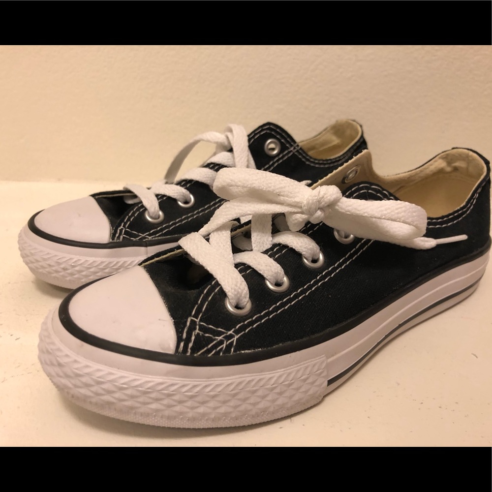 Black Converse Sneakers Youth Size US 13